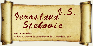 Veroslava Steković vizit kartica